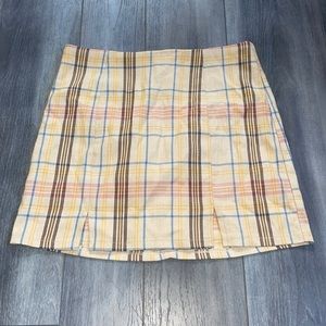 Plaid Miniskirt
